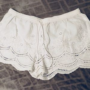 URBAN OUTFITTERS white lace pajama bottoms